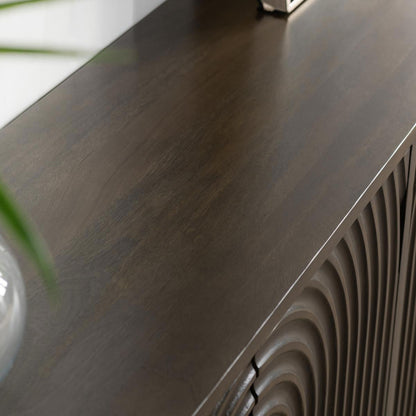 Colson 4Dr Cabinet - Dark Brown