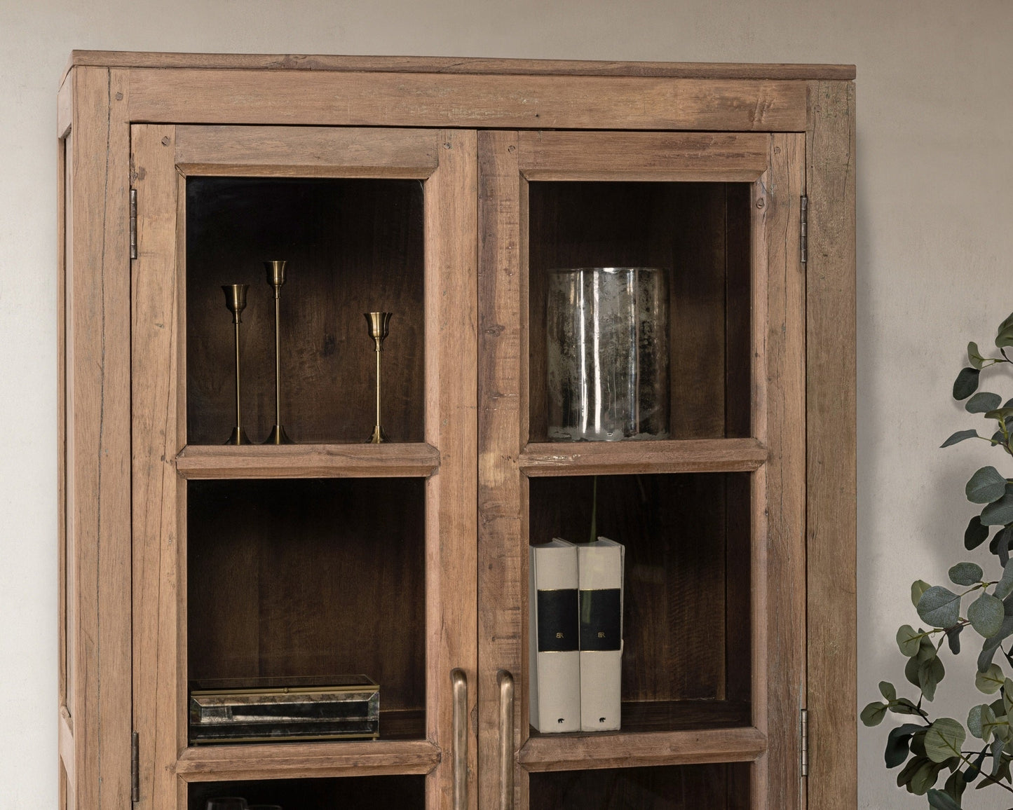 Kharga Reclaimed Wood Tall Cabinet - Natural
