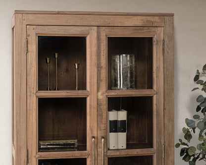 Kharga Reclaimed Wood Tall Cabinet - Natural