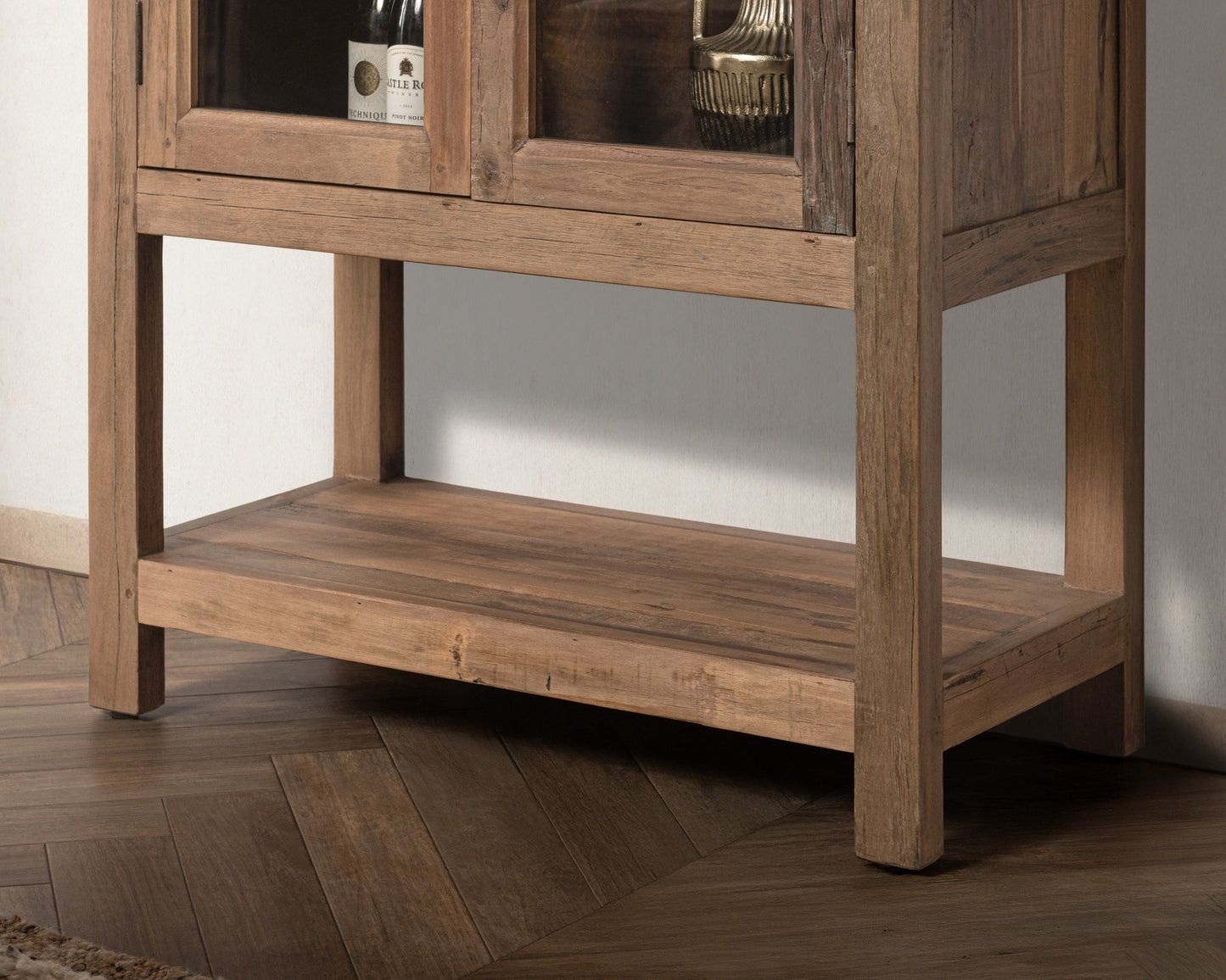 Kharga Reclaimed Wood Tall Cabinet - Natural