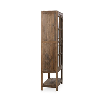 Kharga Reclaimed Wood Tall Cabinet - Natural
