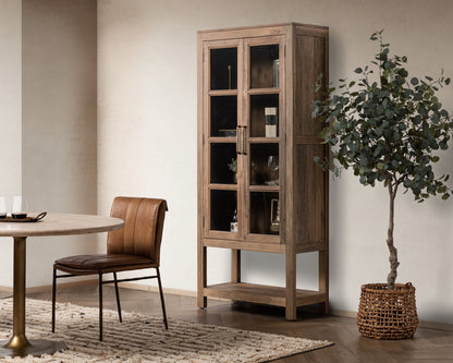 Kharga Reclaimed Wood Tall Cabinet - Natural