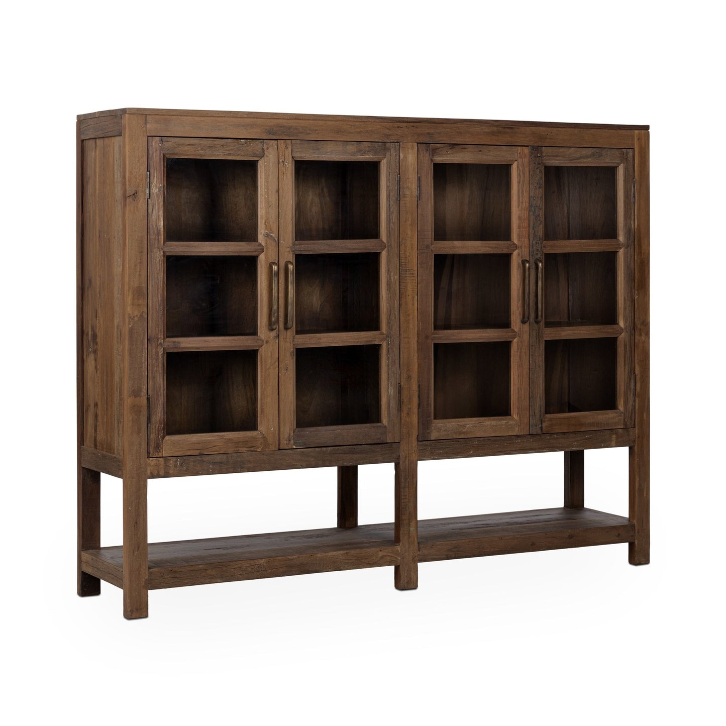 Kharga Reclaimed Wood 4Dr Cabinet - Natural