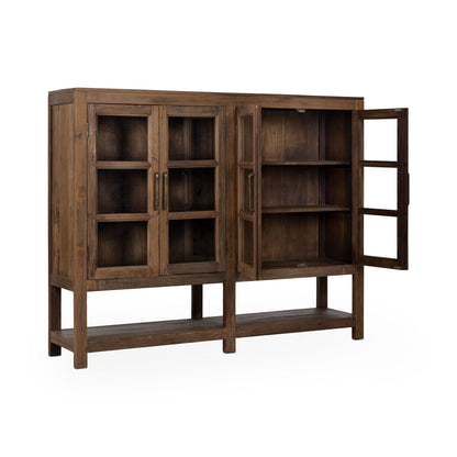 Kharga Reclaimed Wood 4Dr Cabinet - Natural