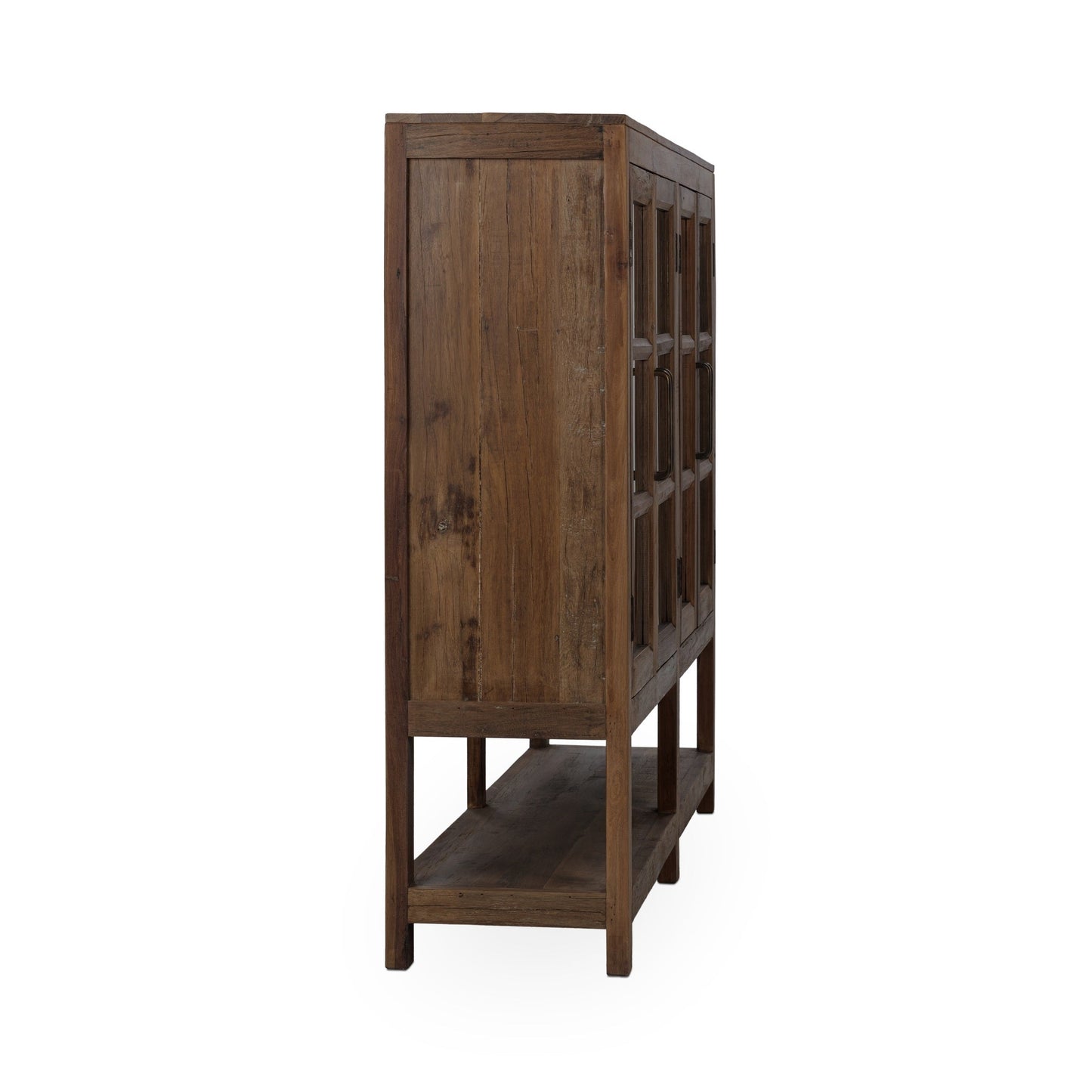 Kharga Reclaimed Wood 4Dr Cabinet - Natural