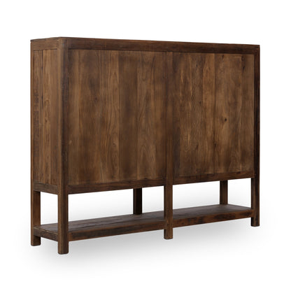 Kharga Reclaimed Wood 4Dr Cabinet - Natural