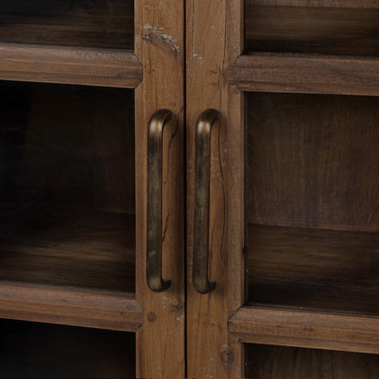 Kharga Reclaimed Wood 4Dr Cabinet - Natural