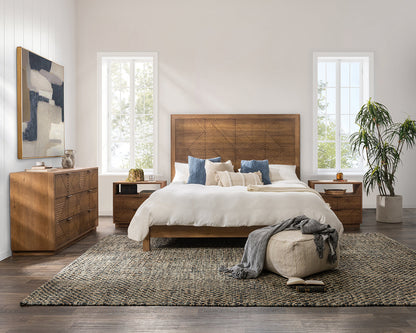 Santa Clara 6Dwr Dresser - Caramel Brown
