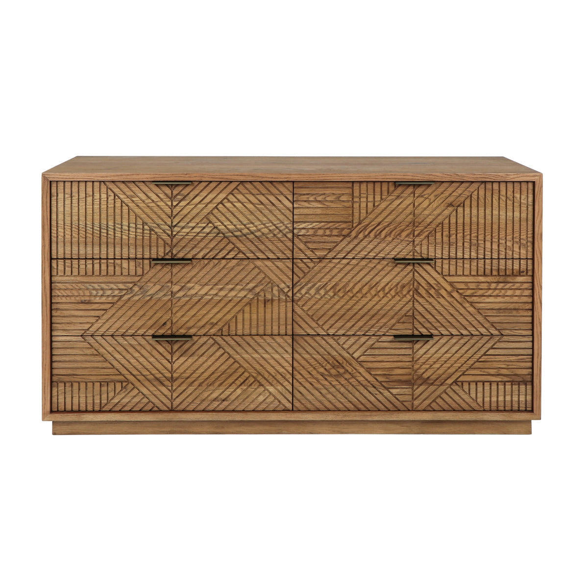 Santa Clara 6Dwr Dresser - Caramel Brown