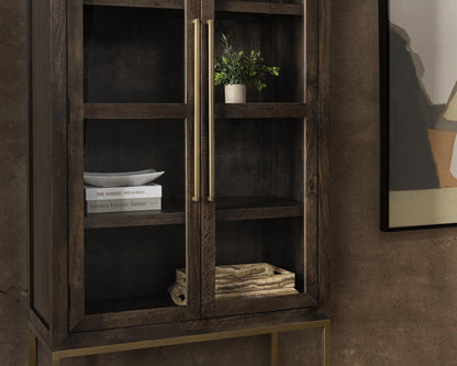 Freemont Tall Cabinet - Kona Brown