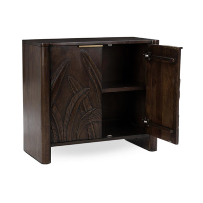Ledro 2Dr Cabinet - Dark Brown
