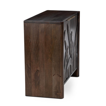Ledro 2Dr Cabinet - Dark Brown