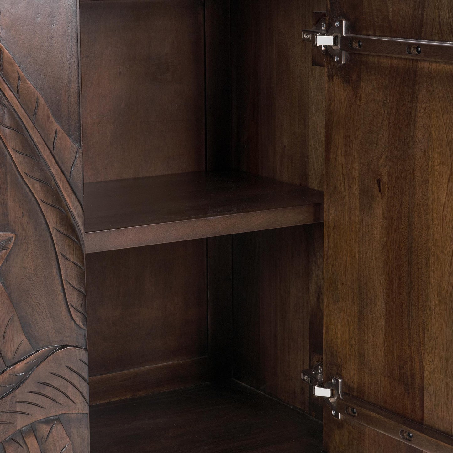 Ledro 2Dr Cabinet - Dark Brown