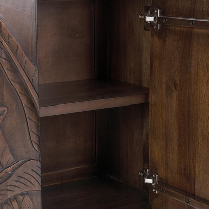 Ledro 2Dr Cabinet - Dark Brown