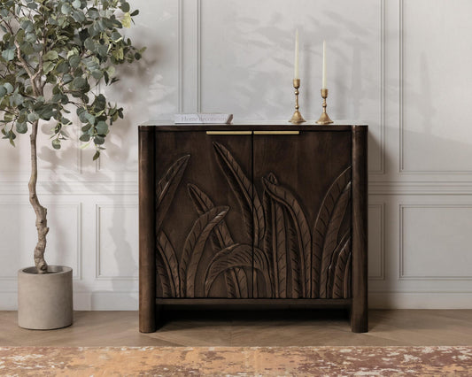 Ledro 2Dr Cabinet - Dark Brown