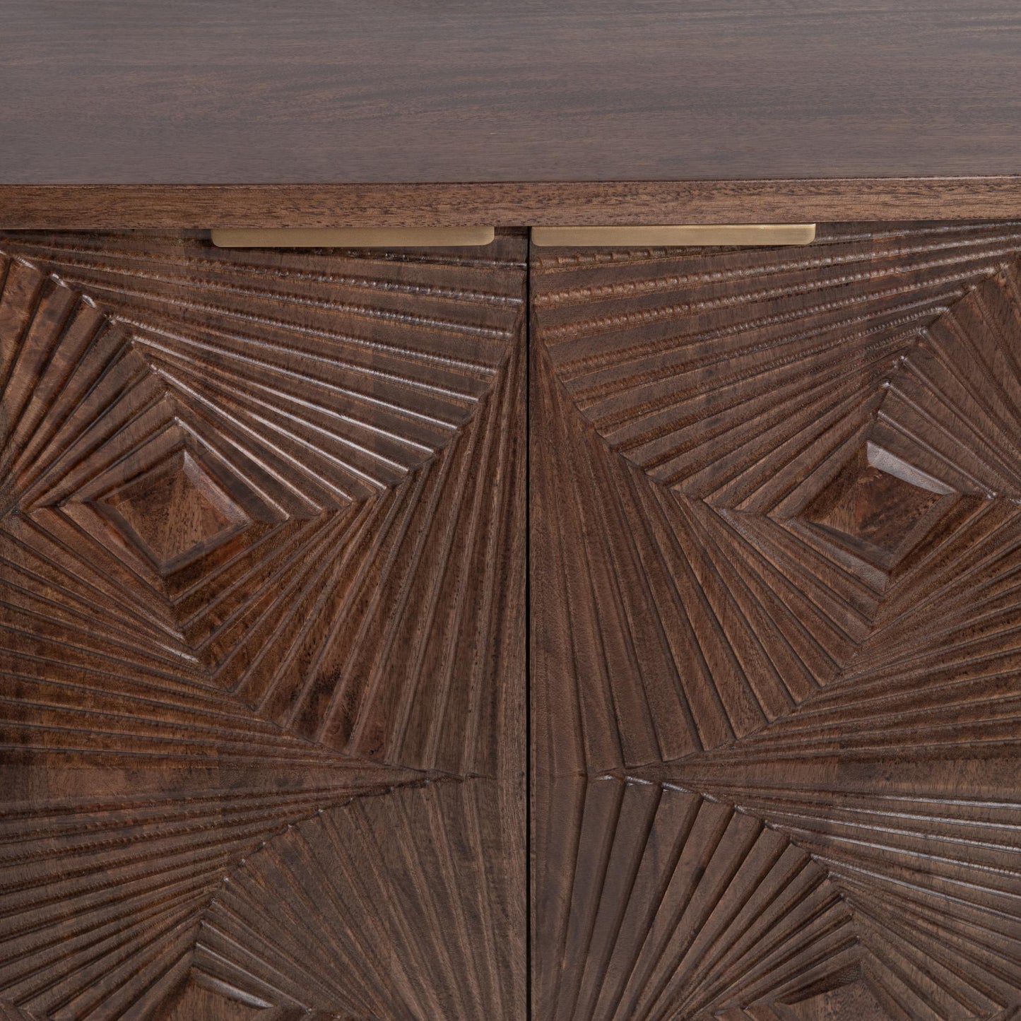 Lina 4 Door Cabinet - Kona Brown