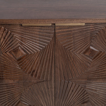 Lina 4 Door Cabinet - Kona Brown
