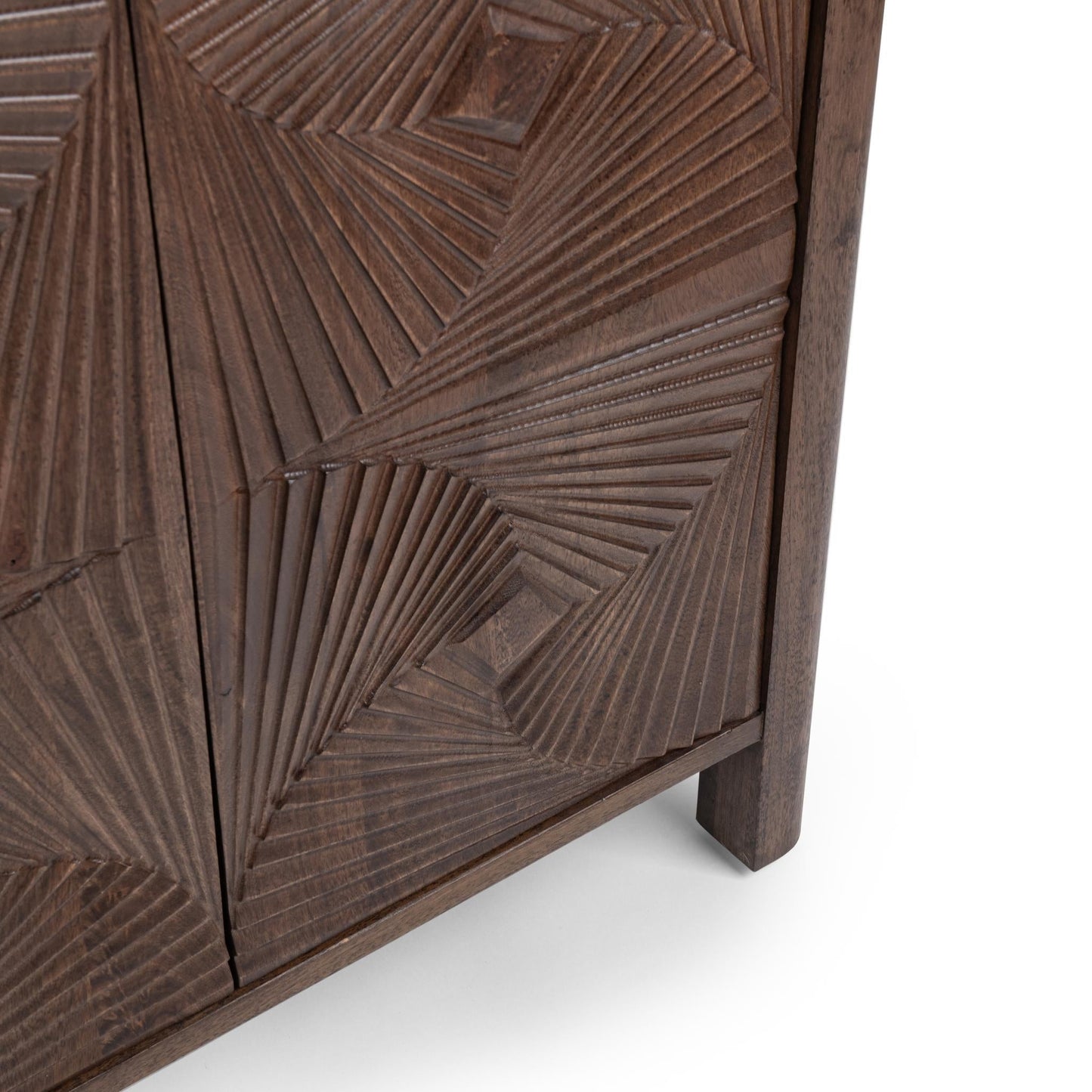 Lina 4 Door Cabinet - Kona Brown