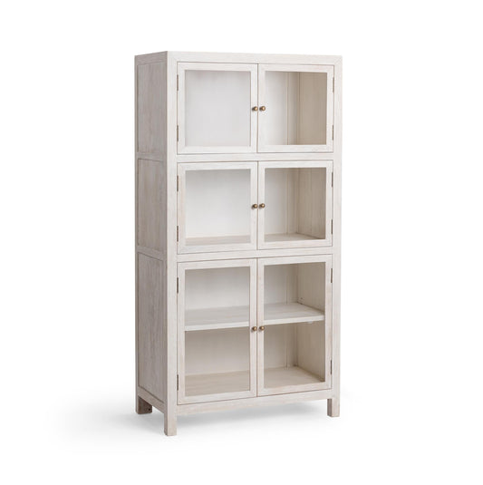 Hera Display Cabinet - Creamwood