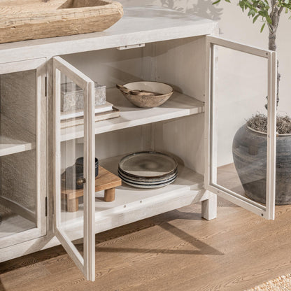 Hera 4 Door Buffet - Creamwood