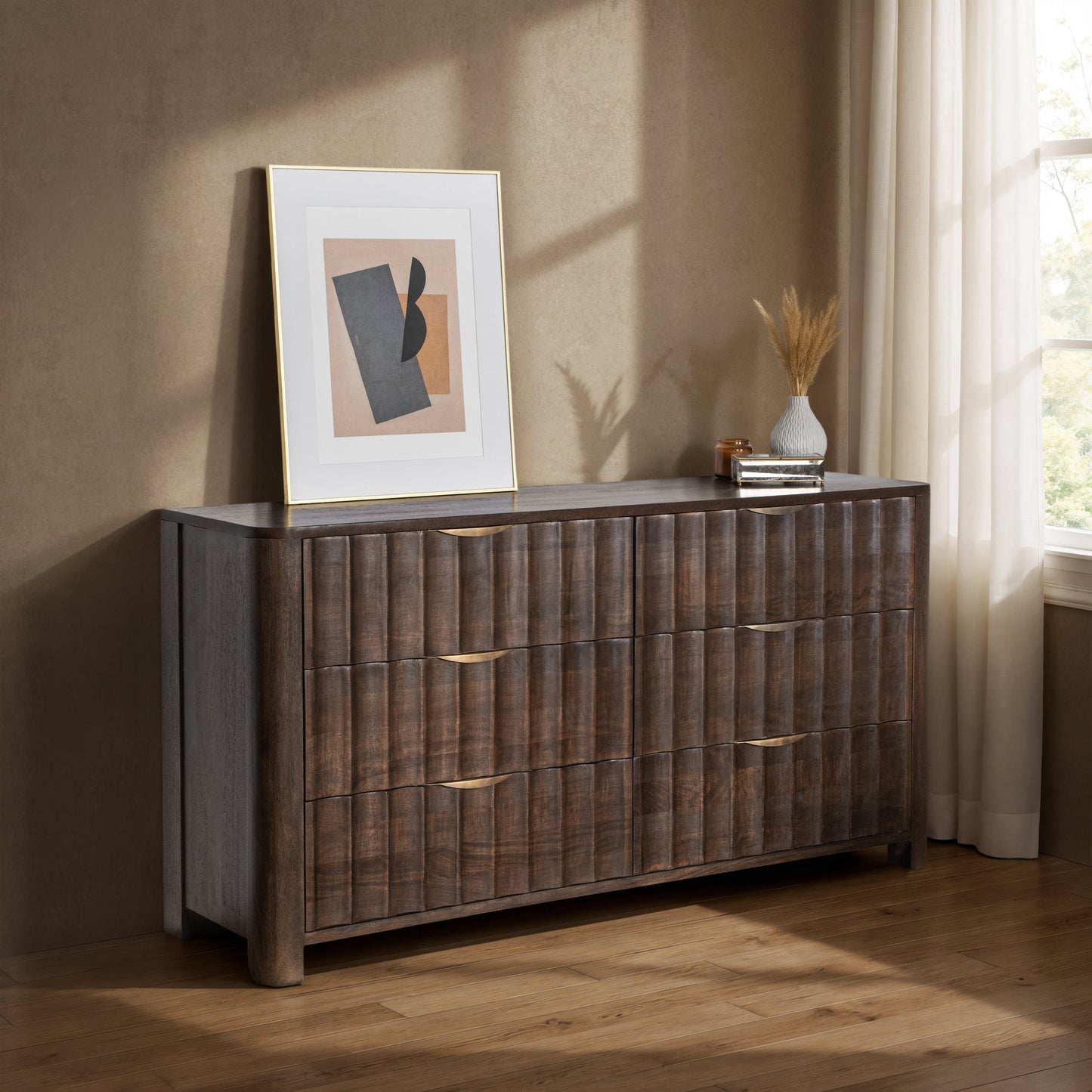 Baylee 6 Drawer Dresser - Cocoa Brown