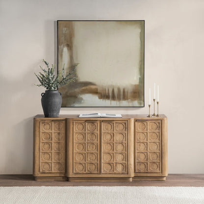 Cleveland 4 Door Cabinet - Sandy Taupe