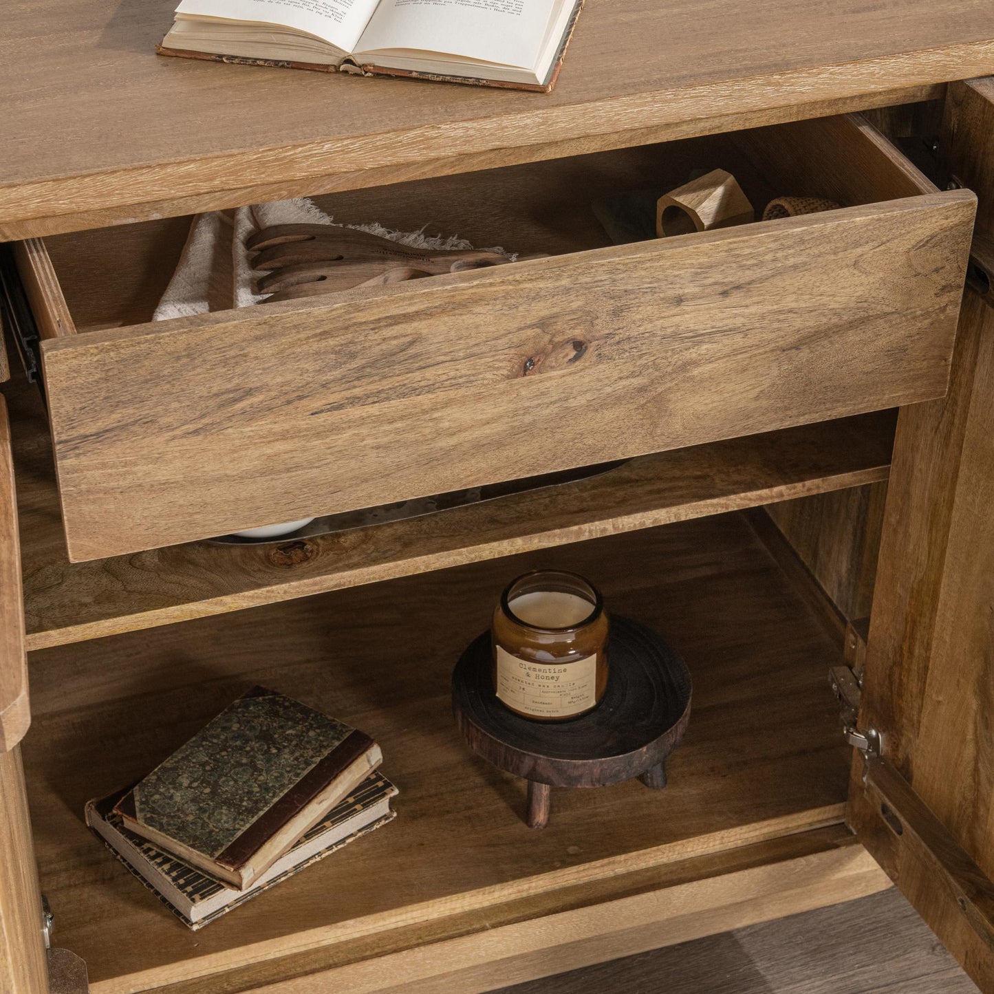 Cleveland 4 Door Cabinet - Sandy Taupe