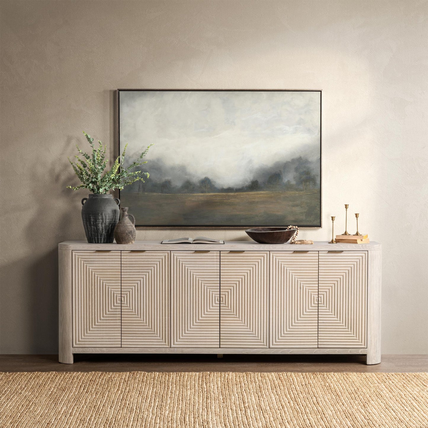 Elina 6 Door Cabinet - Vanilla Grove