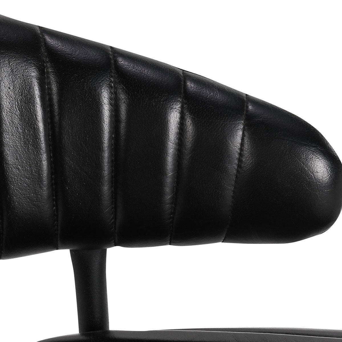 Umbria Leather Counter Stool - Midnight Raven