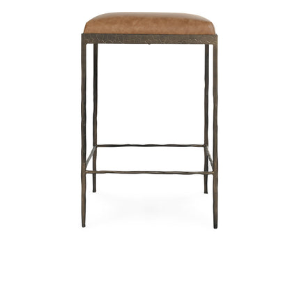 Bose Leather Counter Stool - Sedona Brown