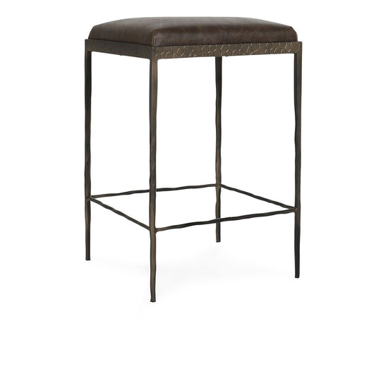 Bose Leather Counter Stool - Cocoa Brown