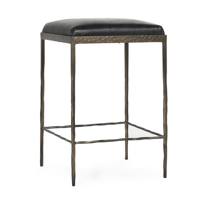 Bose Leather Counter Stool - Onyx Black