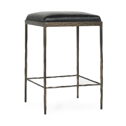 Bose Leather Counter Stool - Onyx Black