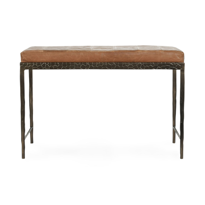 Malo Leather Bench - Sedona Brown