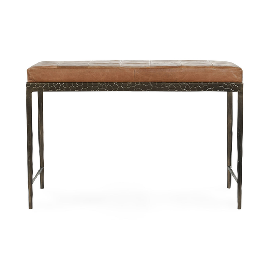 Malo Leather Bench - Sedona Brown