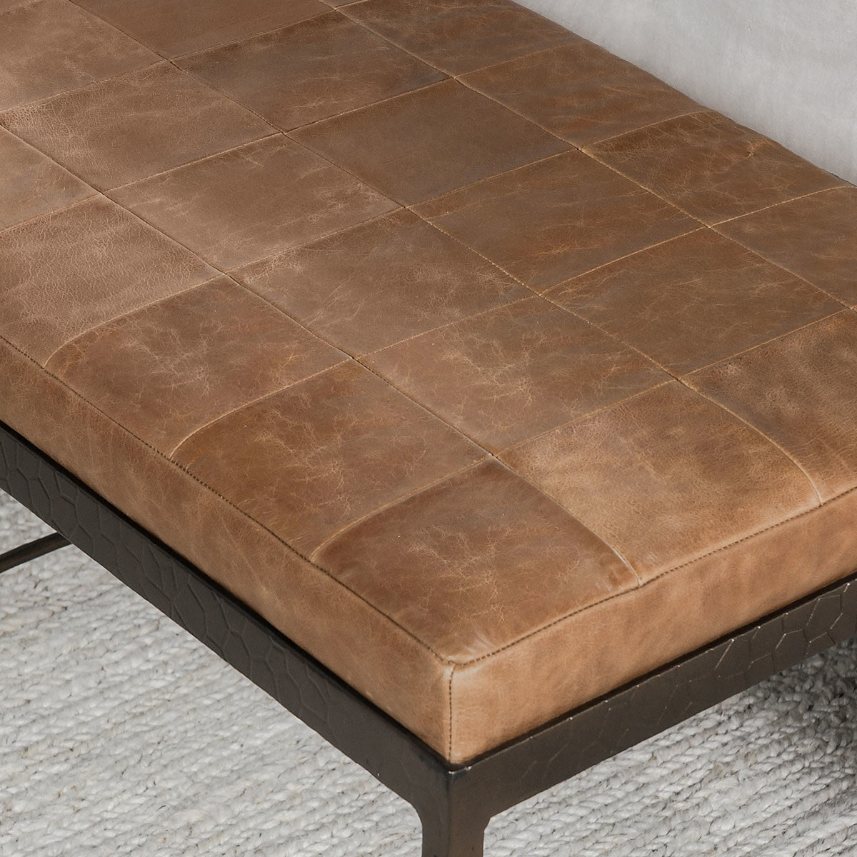 Malo Leather Bench - Sedona Brown