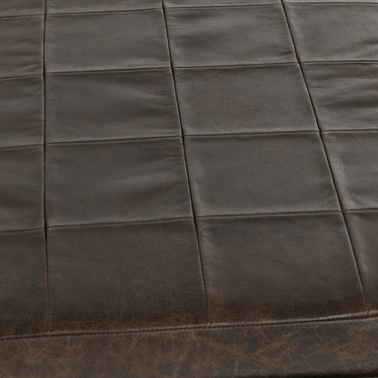 Malo Leather Bench - Cocoa Brown