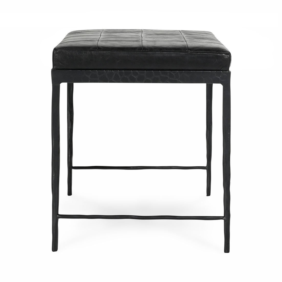 Malo Leather Bench - Onyx Black