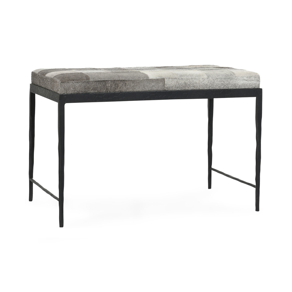 Achen Hide Bench - Sparrow Gray