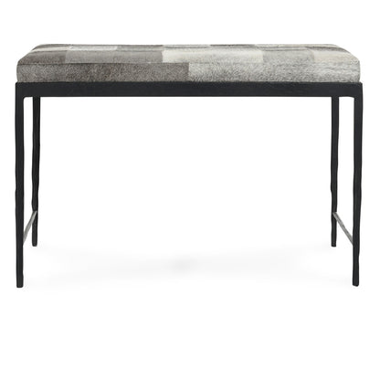 Achen Hide Bench - Sparrow Gray