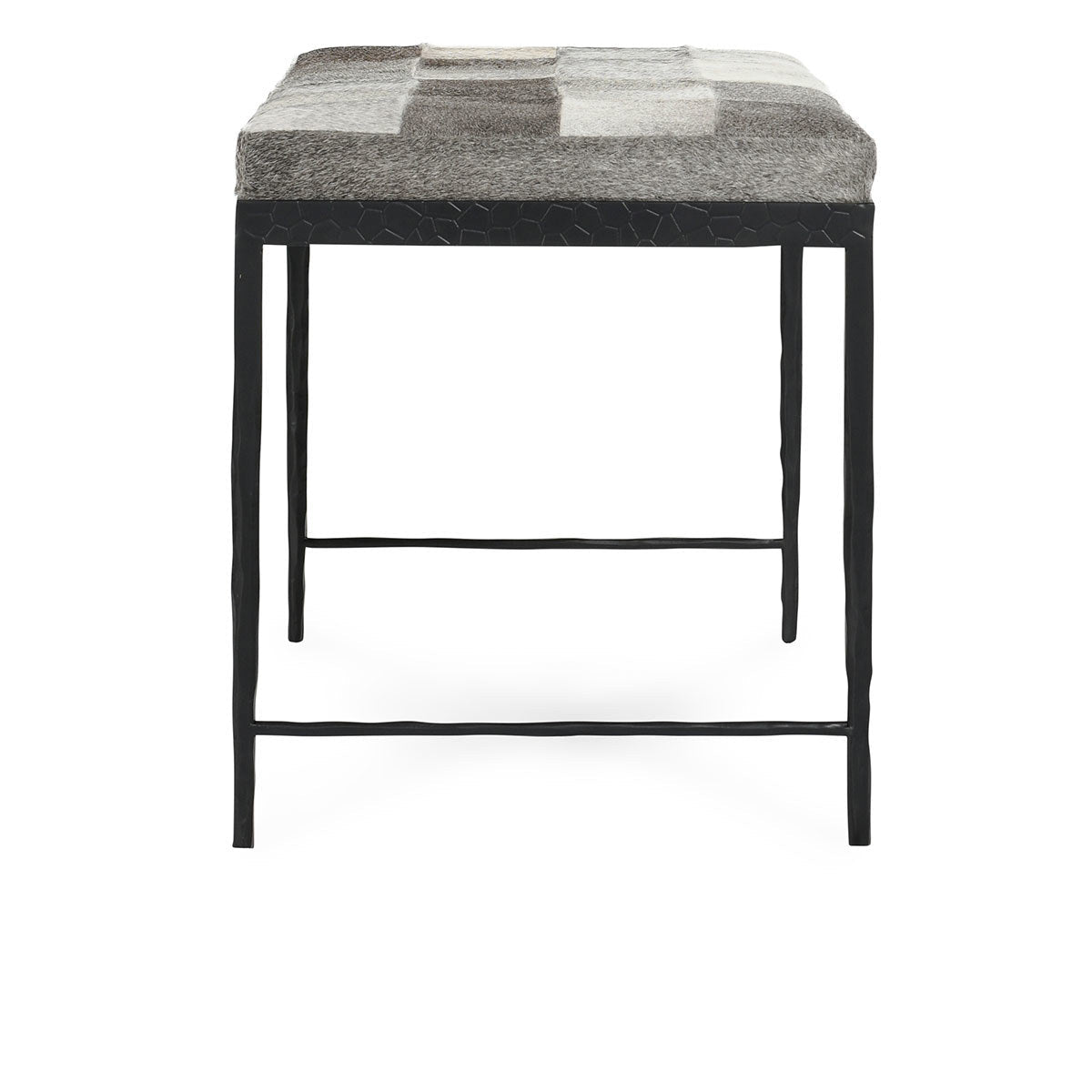 Achen Hide Bench - Sparrow Gray