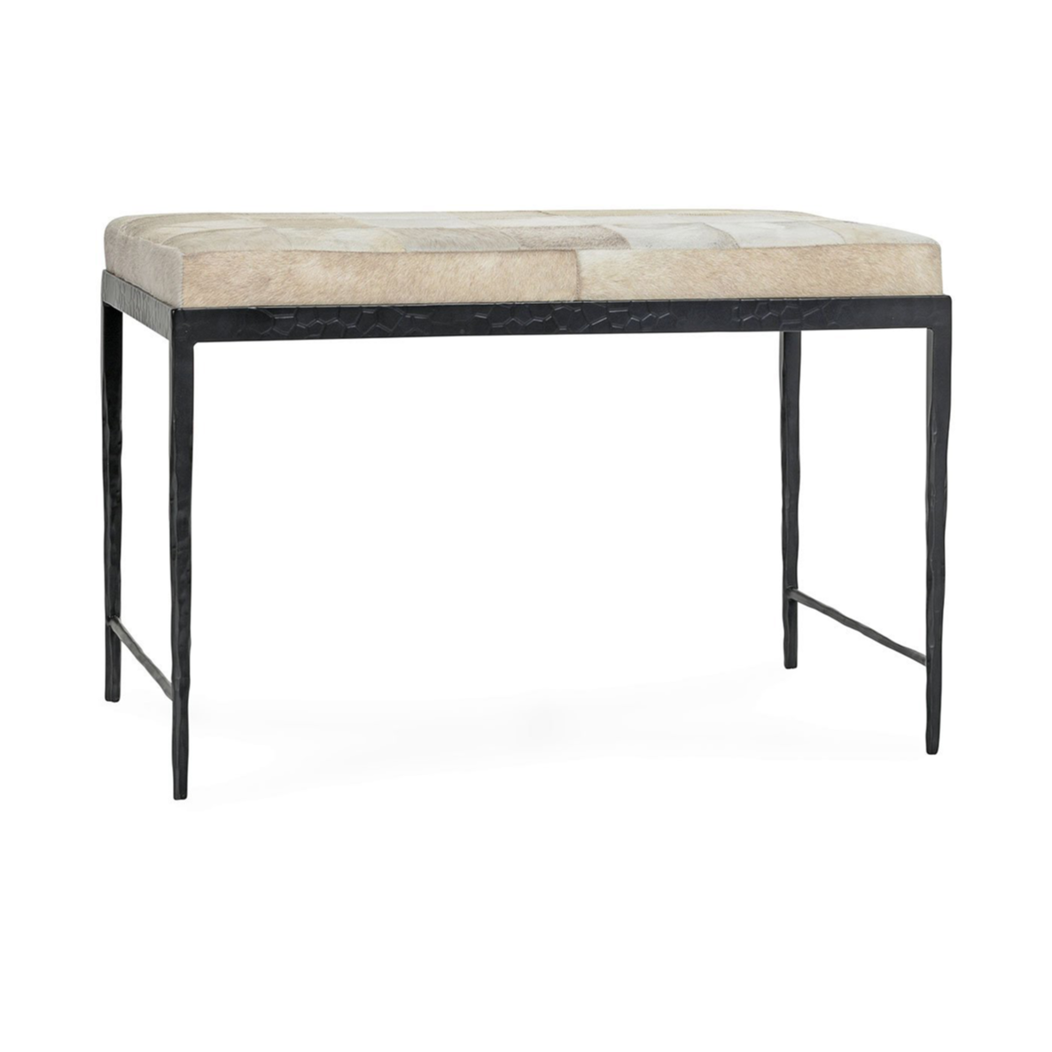 Achen Hide Bench - Dusty Cream