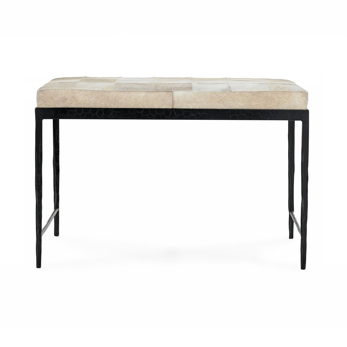 Achen Hide Bench - Dusty Cream