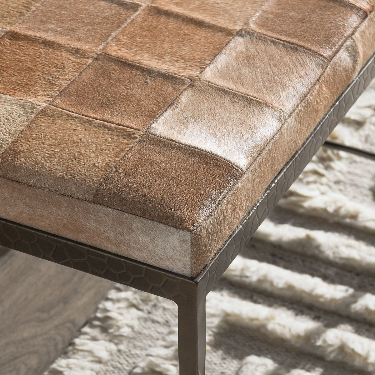 Achen Hide Bench - Canyon Sand