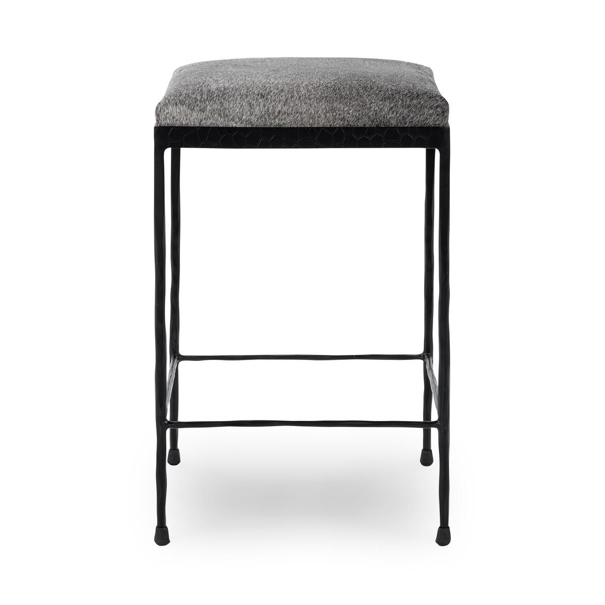 Bose Hide Counter Stool - Sparrow Gray