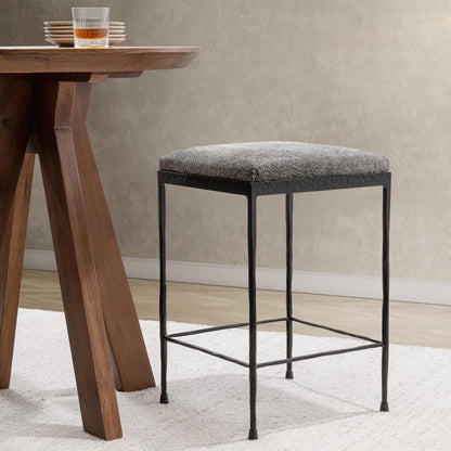 Bose Hide Counter Stool - Sparrow Gray