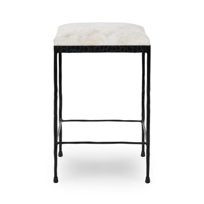 Bose Hide Counter Stool - Dusty Cream