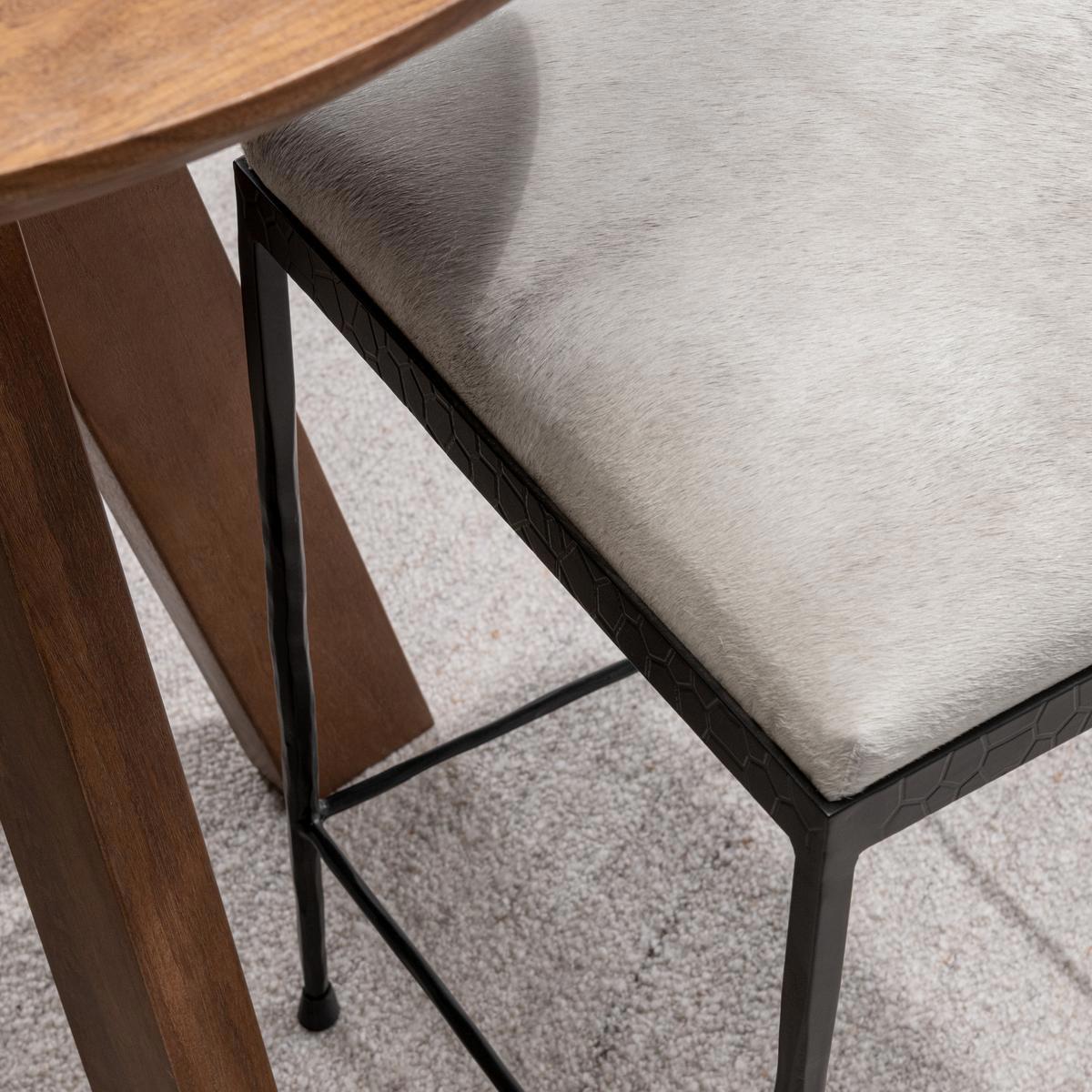 Bose Hide Counter Stool - Dusty Cream