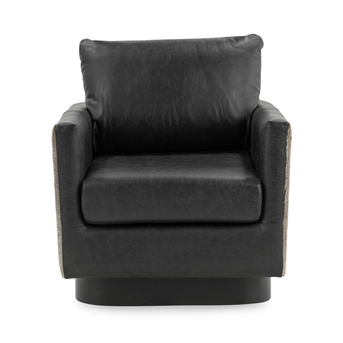 Lathe Hide Accent Chair - Rustic Shadow
