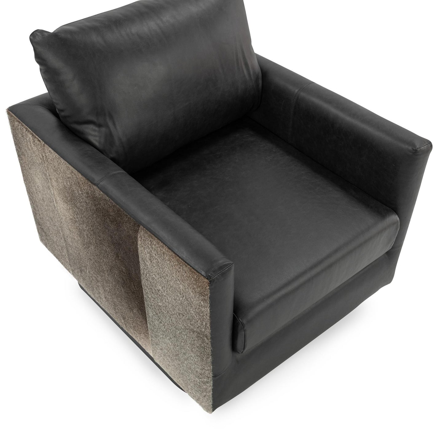 Lathe Hide Accent Chair - Rustic Shadow